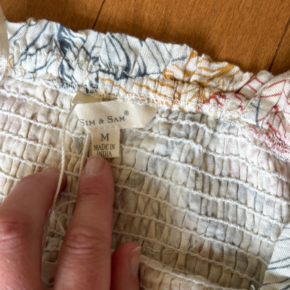 NWT Sim & Sam Maxi Dress with Leaf Print in Medium - Picture 5 of 8